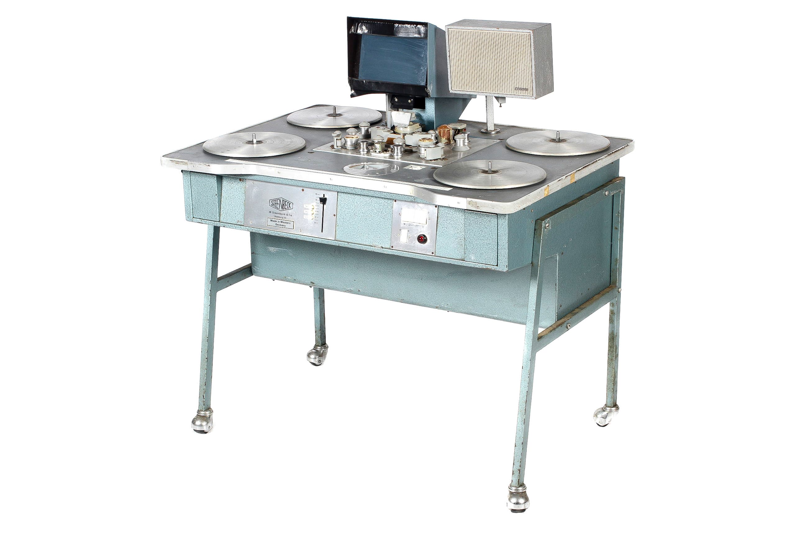 A Steenbeck flatbed film editing table